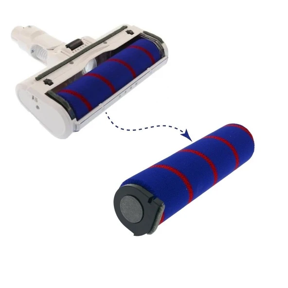 Dreame V8, V9B Şarjlı Dik Süpürge ile Uyumlu Turbo Başlık & Yedek Rulo Fırça - Resim 2