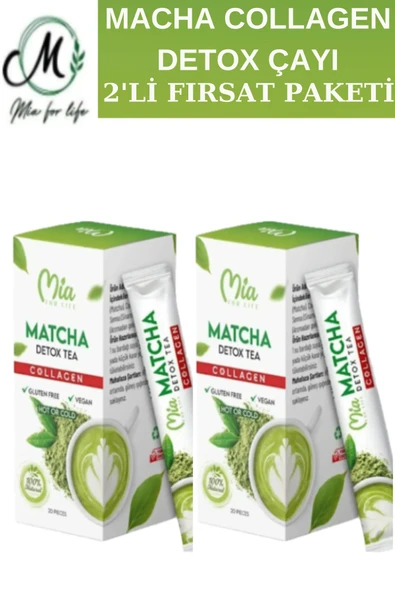 Maçha Collagen Detox Çayı 20 Saşe 2'li Fırsat Paketi - 2