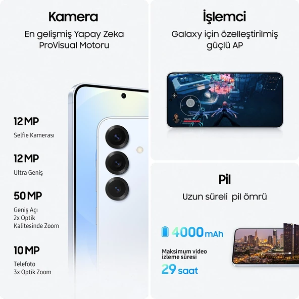 Galaxy S25 Plus 512 12 GB Ram (Samsung Türkiye Garantili) Açık Mavi - 7