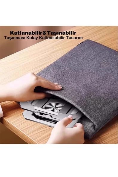 Farway Masa Üstü Metal Tablet Ve Telefon Tutucu Stand 2 Kademeli 360 Derece Döndürülebilir - 8