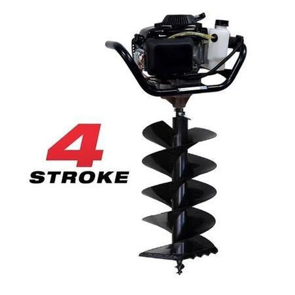Tomking EA144P Çift Helezonlu 4 Zamanlı Toprak Burgu Makinası 400 mm 4 Hp