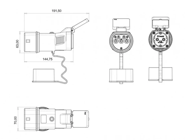 Bemis V2L Tek Çıkışlı Adaptör Mg Marka Araçlara Uygundur - 2