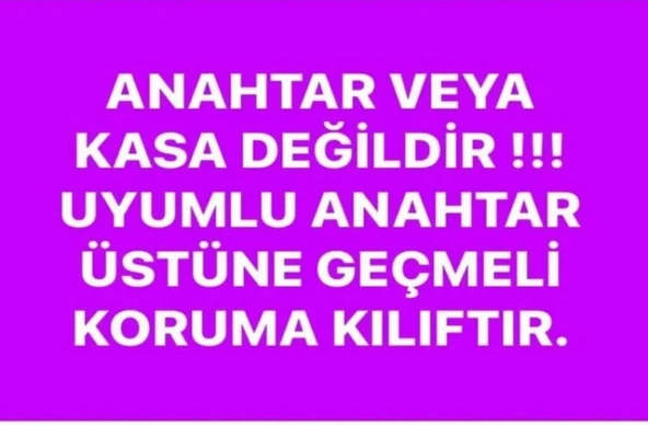 Clio Logan Megane 3 Koleos Silikon Anahtar Kılıfı Siyah Renk Not Kart ile Yuvaya Girmez - Resim 3