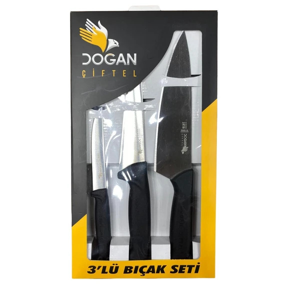 Doğan Çiftel 3 lü Bıçak Seti Taita Serisi