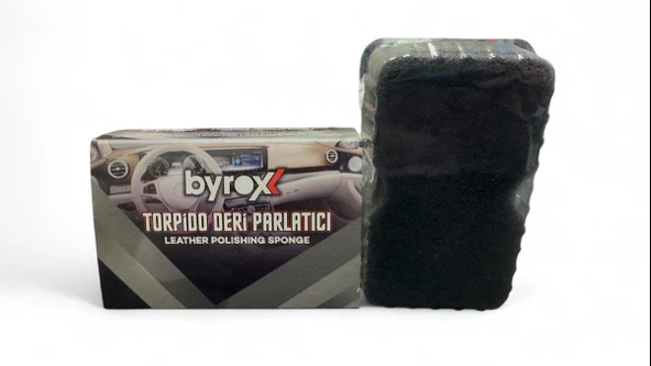 byrox Yağlı Sünger Deri Torpido Tampon Parlatıcı