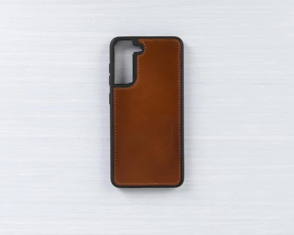 Samsung Galaxy S21 FE Uyumlu Deri Cüzdanlı Kılıf RST2EF Taba - 3