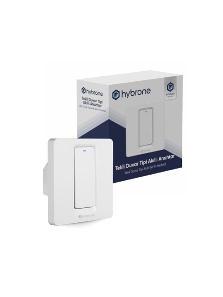 Hybrone Duvar Tipi Tekli Akıllı Anahtar