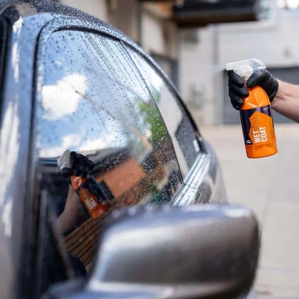 GYEON Q²M WetCoat Nano Boya Koruma Ve Seramik Sprey Hızlı Cila - 500 ml -Su İtici Parlak Islak Cila - 4
