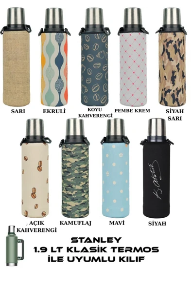 Klasik 1.9 Lt. ile Uyumlu Omuz Askılı Termos Kılıfı - 3