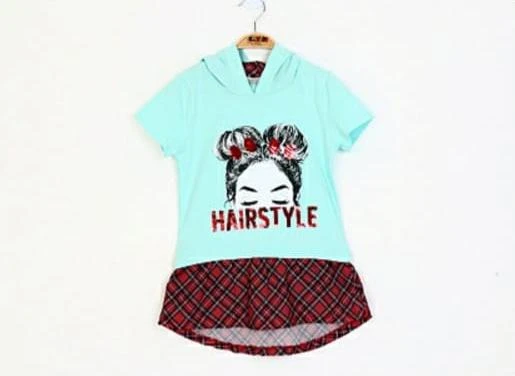 Toontoy Kız Çocuk Haırstyle Pul Palet Elbise - 9