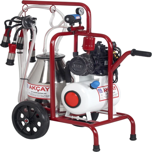 Tek Sağım Kuru Sistem  30 LT Krom Güğümlü  Süt Sağım Makinesi