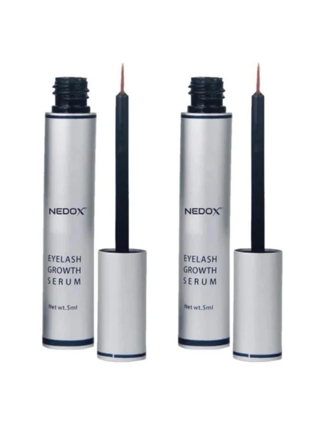 NEDOX 2 Adet Kaş Ve Kirpik Uzatıcı, Onarıcı, Besleyici Ve Güçlendirici Bakım Serum Garantili 5 ml