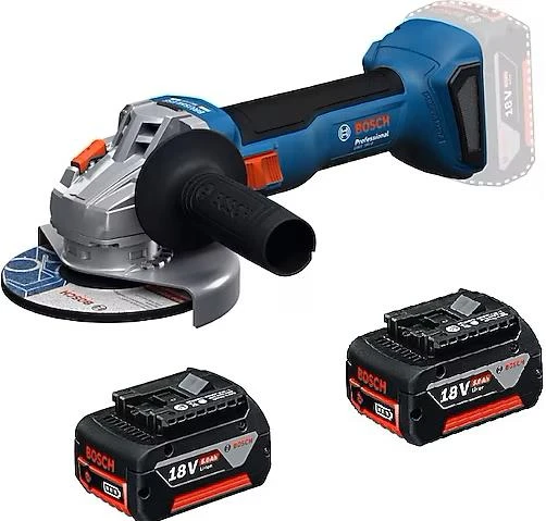 Bosch GWS 18V-8 Çift Akülü 4 Ah Taşlama Makinesi
