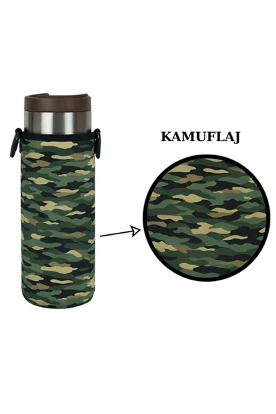 Travel Mug 0.47 Lt. ile Uyumlu Omuz Askılı Termos Kılıfı - 10