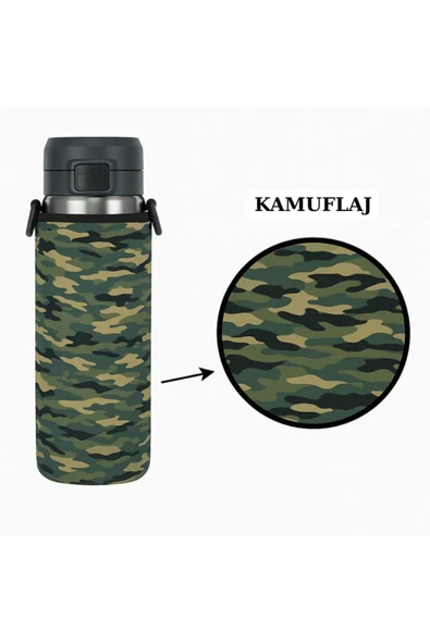 Quick Flip 0.70 Lt. ile Uyumlu Omuz Askılı Termos Kılıfı - 6