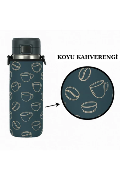 Quick Flip 0.70 Lt. ile Uyumlu Omuz Askılı Termos Kılıfı - 4