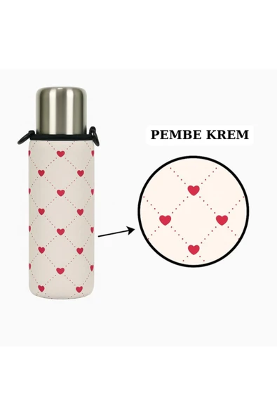 Klasik Kulpsuz 0.75 Lt. ile Uyumlu Omuz Askılı Termos Kılıfı - 10