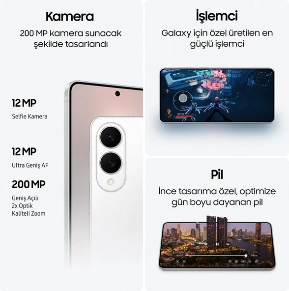 Samsung Galaxy S25 Edge 512 GB (Samsung Türkiye Garantili) Siyah 512 GB - 6