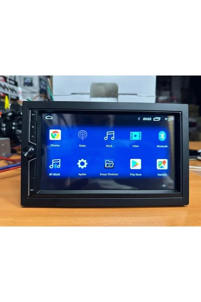 Newfron 7''HD-ANDROİD-WİFİ-4GB-32GB Hafıza-Carplay-Gps-Fm-Mp3-Bt-Hd Kamera Hediye- Double Teyp - 6