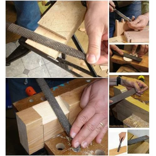 Ağaç Törpü Saplı Balık Sırtı 12 MM 40 CM - 4