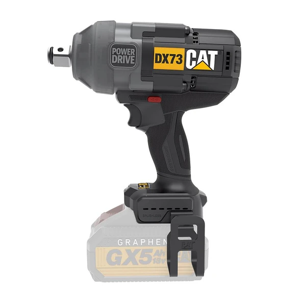 CAT DX73B 18Volt 1700/2100Nm Kömürsüz Profesyonel Şarjlı Somun Sıkma (Akü Dahil Değildir) - 2