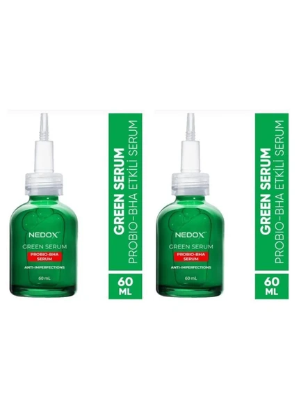 NEDOX 2 Adet Probio-bha Leke Karşıtı Green Serum 60ml