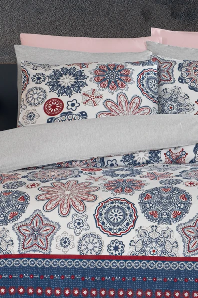 Lastikli Çarşaflı Çift Kişilik Nevresim Takımı Star - 2