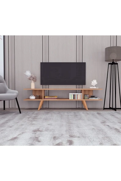 Bena Mobilya Eko Atlantik Çam Ahşap Ayaklı 160 Cm Tv Sehpası