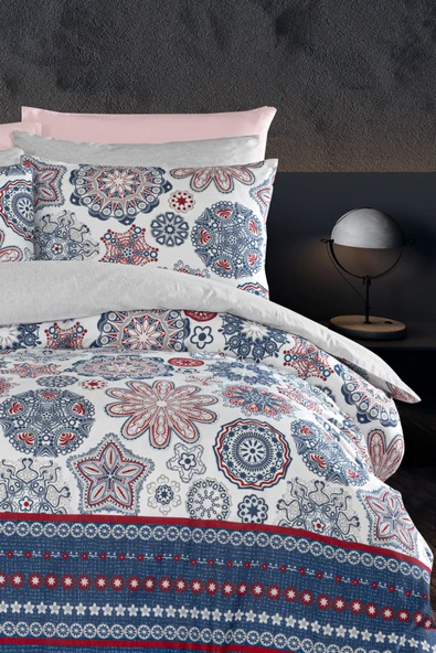 Lastikli Çarşaflı Çift Kişilik Nevresim Takımı Star - 3