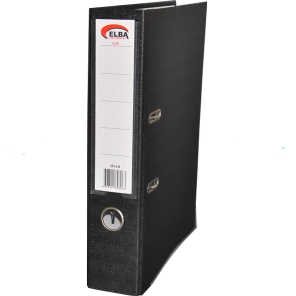 Elba Klasör Plastik Lüx Geniş Siyah (25 adet)