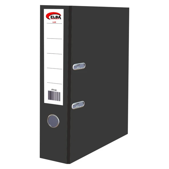 Elba Klasör Plastik Lüx Geniş Siyah (25 adet) - 2