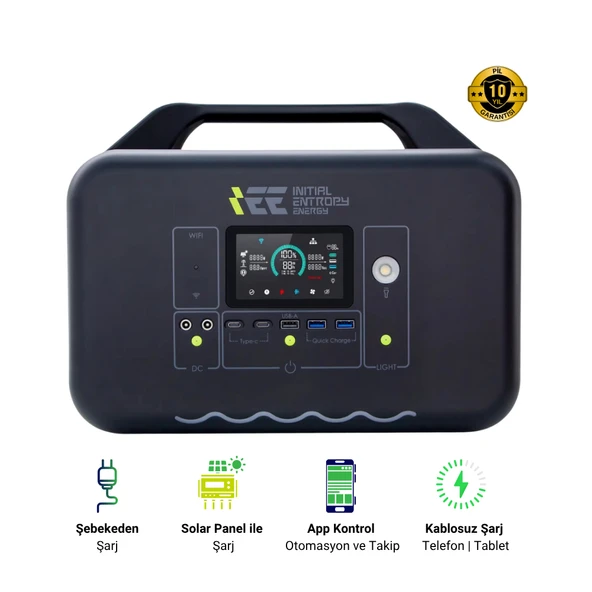 1008WH Taşınabilir Güç Kaynağı %99.99 MPPT BMS Çoklu Koruma Kablosuz Şarj