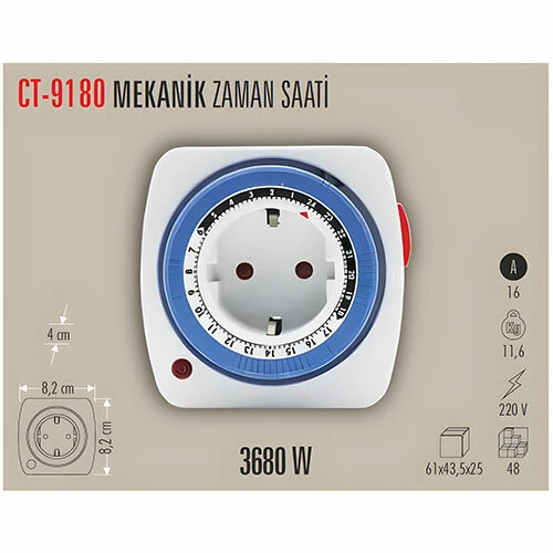 CATA MEKANİK ZAMAN SAATİ (3680w) - 3