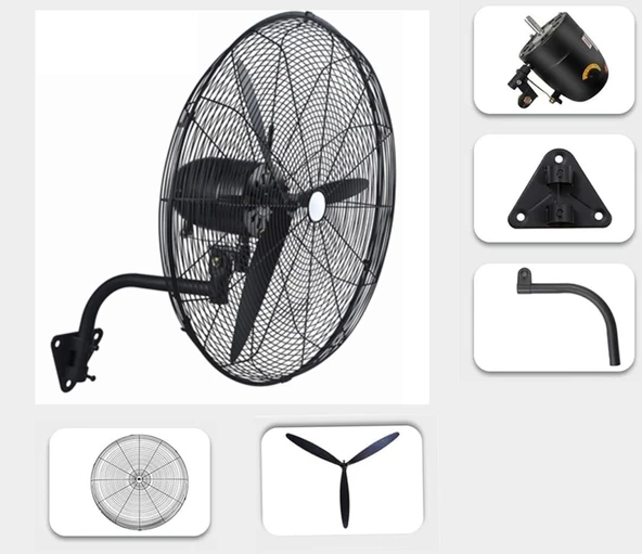 Ventus 30" Vantilatör Sanayi Tipi 150W Duvar Tipi - 4