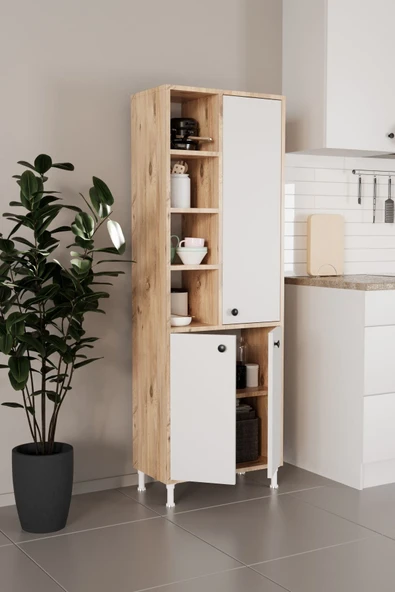 Evdemo Selen Çok Amaçlı Mutfak Banyo Dolabı Atlantik Çam - 3