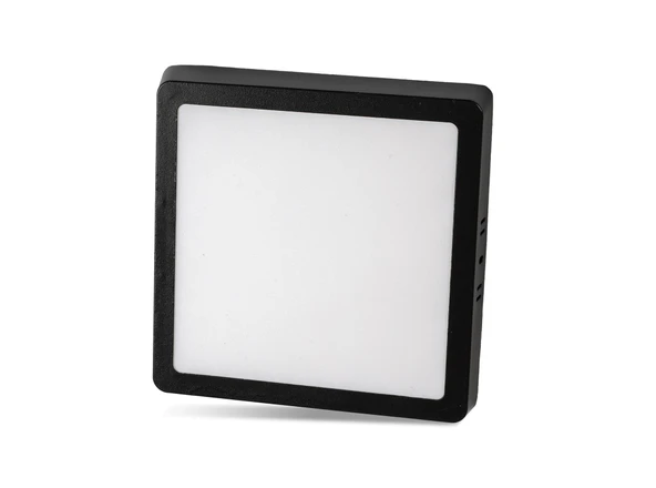 NOAS YL15 1801 S Siyah Kasa Sıva Üstü Kare 18W Led Spot 3200K Gün Işığı