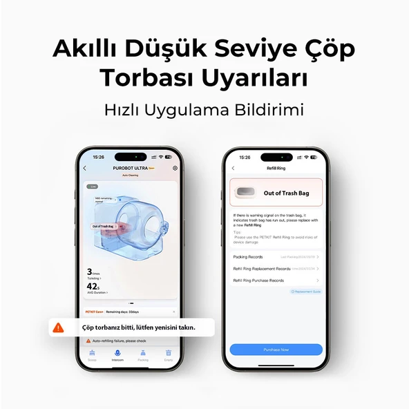 Petkit Purobot Ultra  İçin Yedek Halka Seti (3 Adet)  Etkili Koku Kontrolü - 8