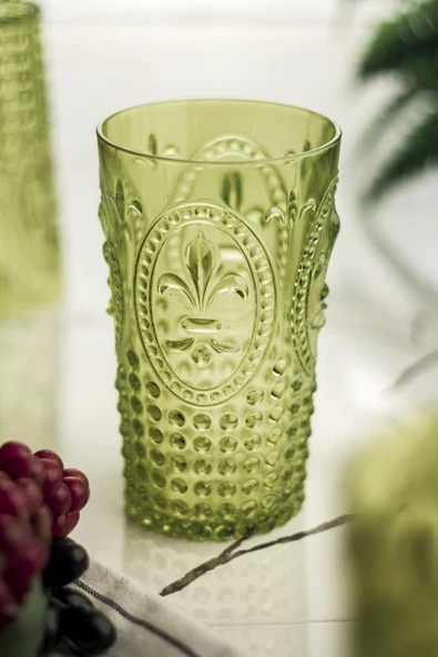 Akrilik Koyu Yeşil Tekli Uzun Bardak & Su Meşrubat Bardağı 750 ml ( Büyük Boy & Cam Değildir ) ürün görseli 1