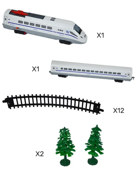 Ctoys Yüksek Hızlı Tren 1:43 Işıklı ve Sesli Raylı Serisi 1807B13 - 2