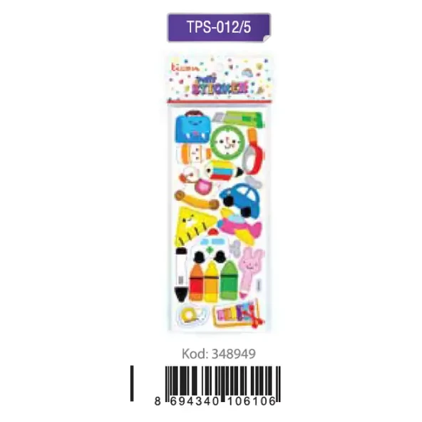 Ticon Puffy Stıcker Araba Tps-012/5