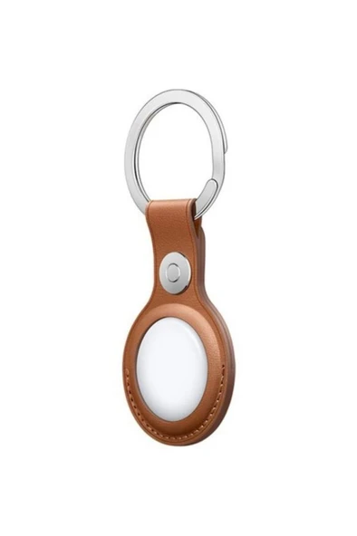 Apple AirTag Deri Anahtarlık - Klasik Kahve Outlet - 2
