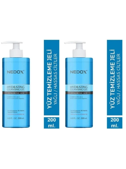 NEDOX 2 Adet Yağlı Ve Akneye Eğilim Gösteren Ciltler Için Yüz Temizleme Jeli 200 ml - 1