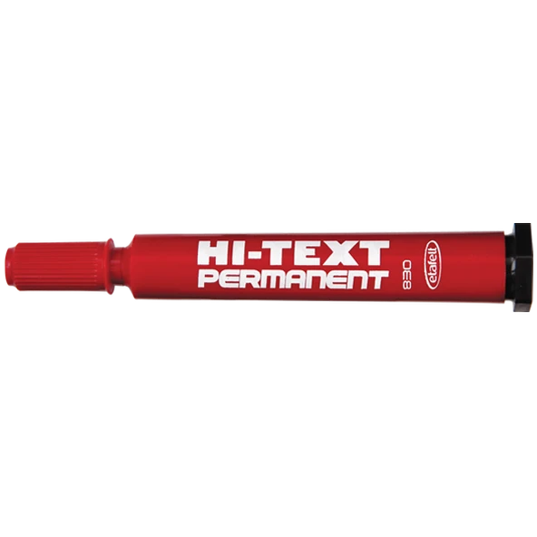 Hi-Text Markör Yuvarlak Uçlu Kırmızı 830PB (12 adet) ürün görseli