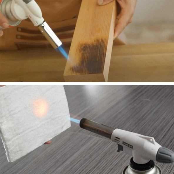 Kamp Gazı Yedek Kartuşu Çakmaklı Pürmüz 227 Gram Piknik Kamp Mangal Mutfak Ateş Tutuşturucu 2+1 Set - 3