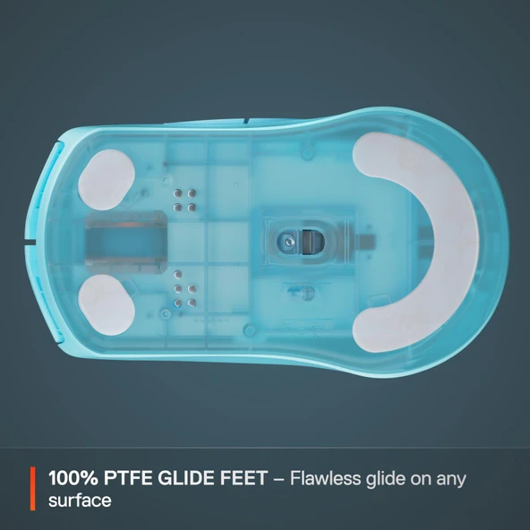 SteelSeries Rival 3 Wireless Gen 2 Gaming Mouse - 2.4GHz ve Bluetooth Bağlantı - Mavi - Resim 6