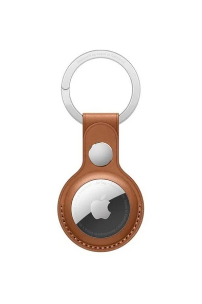 Apple AirTag Deri Anahtarlık - Klasik Kahve Outlet