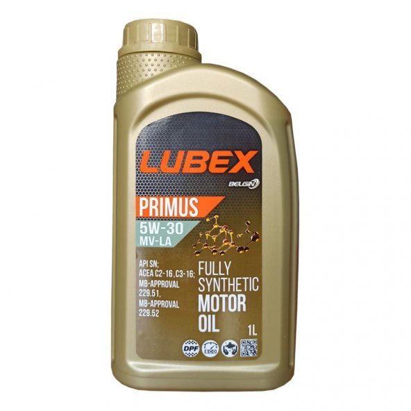 Lubex Primus MV-LA 5W-30 1 Lt Tam Sentetik Motor Yağı (2 Adet) - Resim 2