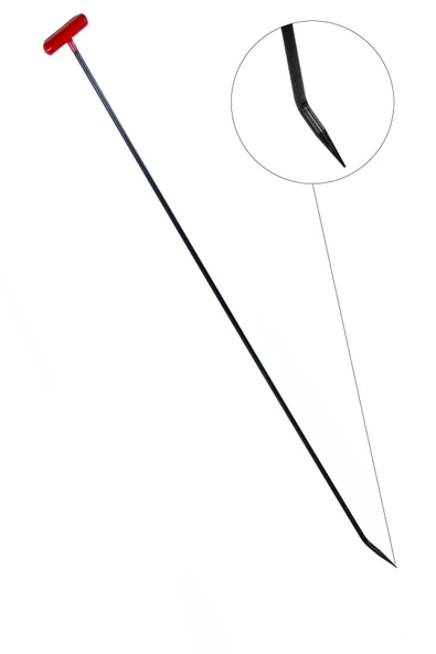 Safi Grup 120 Cm 12 Mm Çap Tek Kıvrımlı Yassı Uç Boyasız Göçük Düzeltme Çubuğu, Pdr Çubuk - 5