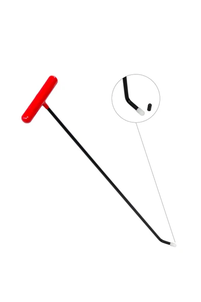 safi 60 cm 6 mm Tek Kıvrımlı Vida Dişli Uçlu Boyasız Göçük Düzeltme Çubuğu - S4-02, PDR Çubuk - Resim 4