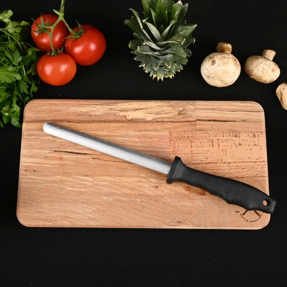 Sürmene El Yapımı Ahşap Sap Kasap Kurban Et Doğrama Kırma Seti - Resim 3